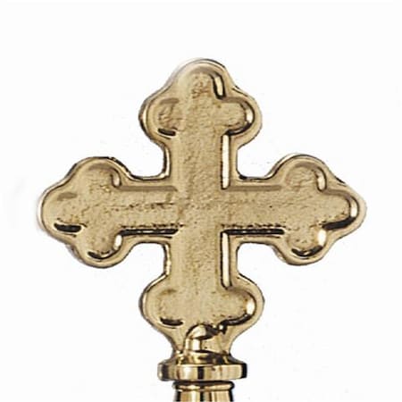 Perfectpatio 10.13 in. Brass Botonee Cross PE3191536